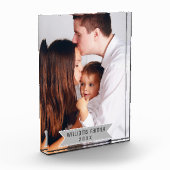 Einfaches minimales Foto und Name einer modernen F (Links)