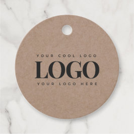 Einfaches Minimales Geschäft mit dem Logo "Kraft S Geschenkanhänger