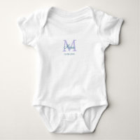 einfaches minimales Hinzufügen Name Monogramm lila