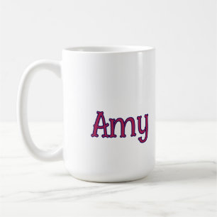 einfaches minimales individuelles Namensmonogramm Kaffeetasse