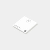 *~* Einfaches Minimales Logo AP8 QR Post-it Klebezettel (angewinkelt)