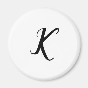 EINFACHES MINIMALES MONOGRAMM INDIVIDUELLER NAME S MAGNET