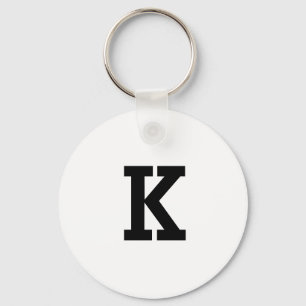 EINFACHES MINIMALES MONOGRAMM INDIVIDUELLER NAME S SCHLÜSSELANHÄNGER
