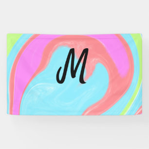 einfaches minimales Monogramm-Logo personalisierte Banner