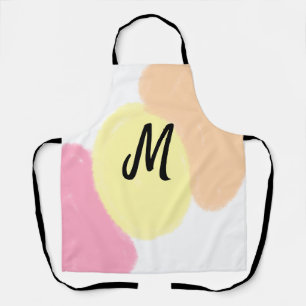 einfaches minimales Monogramm-Logo personalisierte Schürze
