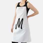einfaches minimales Monogramm-Logo personalisierte Schürze (InSitu)