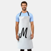 einfaches minimales Monogramm-Logo personalisierte Schürze (Getragen)