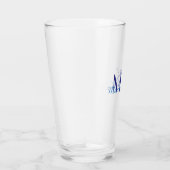 einfaches minimales Monogramm personalisierter Nam Glas (Rechts)