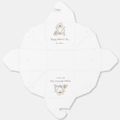 einfaches minimales Muttertagsmonogramm goldgrau f Geschenkschachtel (Ungefaltet)