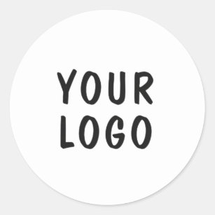 Einfaches, minimales und elegantes Logo Runder Aufkleber