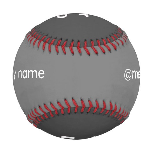 Einfaches, minimales und individuelles Logo Baseball (Vorderseite)