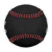 Einfaches, minimales und individuelles Logo Baseball (Rückseite)