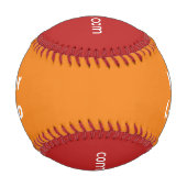 Einfaches, minimales und individuelles Logo Baseball (Rückseite)