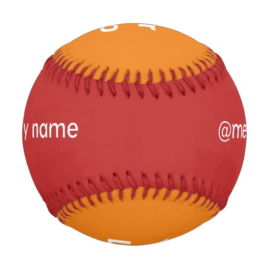 Einfaches, minimales und individuelles Logo Baseball (Vorderseite)