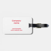 Einfaches, minimales und individuelles Logo Gepäckanhänger (Rückseite horizontal)