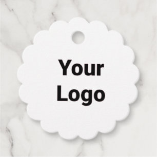 Einfaches, minimales und individuelles Logo Geschenkanhänger