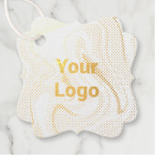 Einfaches, minimales und individuelles Logo Geschenkanhänger (Vorderseite)