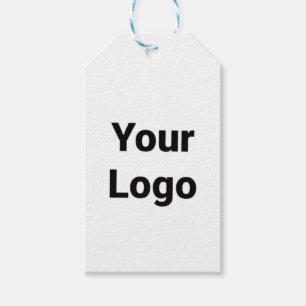 Einfaches, minimales und individuelles Logo Geschenkanhänger