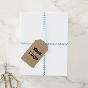 Einfaches, minimales und individuelles Logo Geschenkanhänger