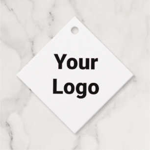Einfaches, minimales und individuelles Logo Geschenkanhänger
