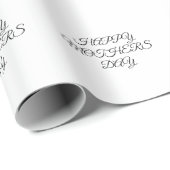 Einfaches, minimales und individuelles Logo Geschenkpapier (Rolleneckpunkt)