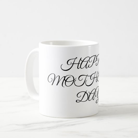 Einfaches, minimales und individuelles Logo Kaffeetasse (Vorderseite Links)