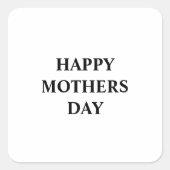 Einfaches, minimales und individuelles Logo Quadratischer Aufkleber (Vorderseite)