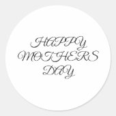 Einfaches, minimales und individuelles Logo Runder Aufkleber (Vorderseite)