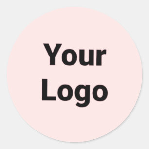 Einfaches, minimales und individuelles Logo Runder Aufkleber