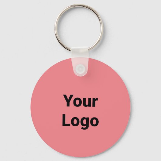 Einfaches, minimales und individuelles Logo Schlüsselanhänger (Vorderseite)