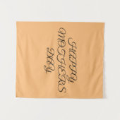 Einfaches, minimales und individuelles Logo Wandteppich (Vorderseite (Horizontal))