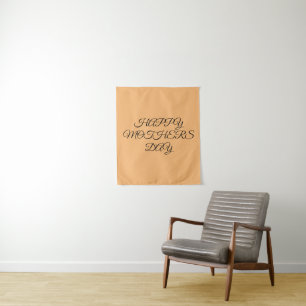 Einfaches, minimales und individuelles Logo Wandteppich