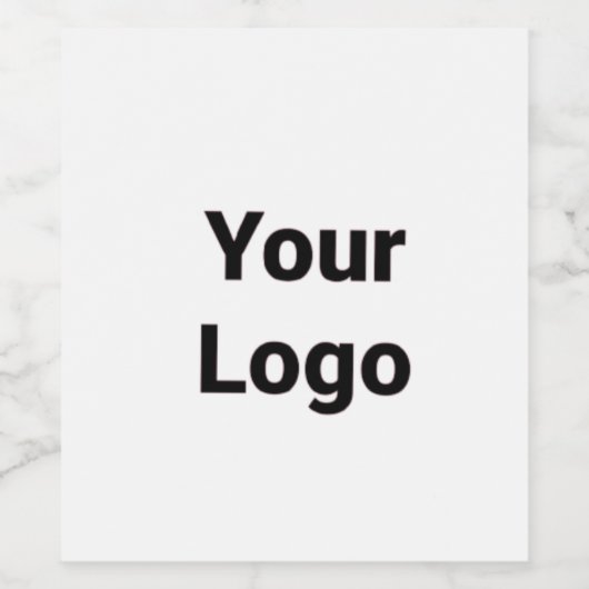 Einfaches, minimales und individuelles Logo Weinetikett (Einzelnes Label)