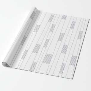 Einfaches, minimales und modernes Zeilengrafisches Geschenkpapier