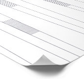 Einfaches, minimales und modernes Zeilengrafisches Poster (Ecke)