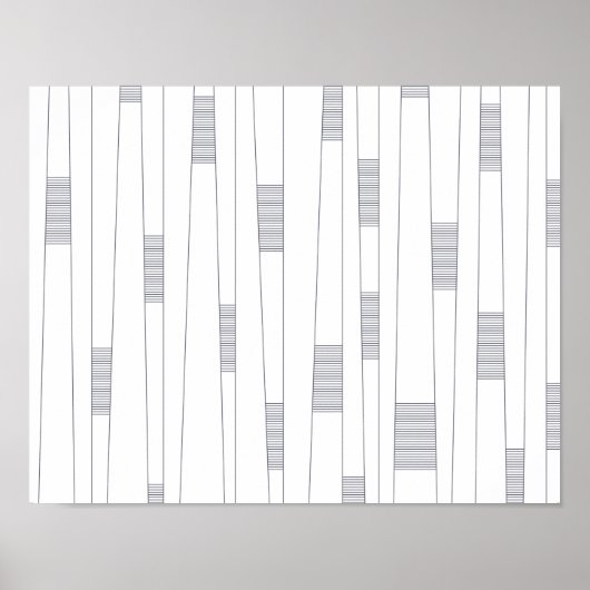 Einfaches, minimales und modernes Zeilengrafisches Poster (Vorne)