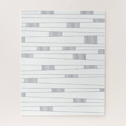 Einfaches, minimales und modernes Zeilengrafisches Puzzle (Vertikal)