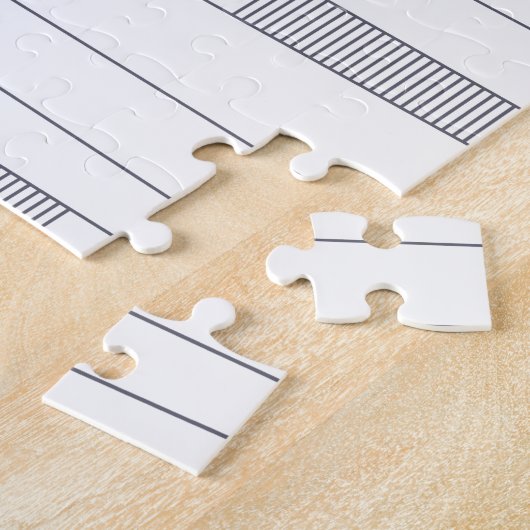 Einfaches, minimales und modernes Zeilengrafisches Puzzle (Seite)