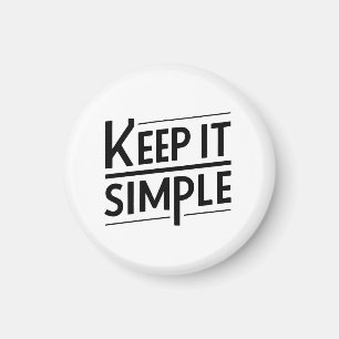 Einfaches Minimales Zitatdesign Magnet