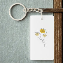 Einfaches minimalist Blumendesign für Mädchen