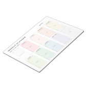 Einfaches Minimalistisch Weekly-Planner Notizblock (angewinkelt)