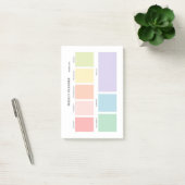 Einfaches Minimalistisch Weekly-Planner Post-it Klebezettel (Büro)