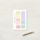 Einfaches Minimalistisch Weekly-Planner Post-it Klebezettel (Auf Schreibtisch)