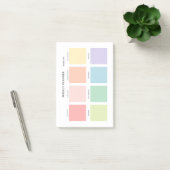 Einfaches Minimalistisch Weekly-Planner Post-it Klebezettel (Büro)