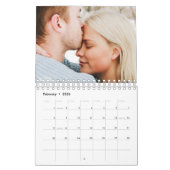 Einfaches Minimalistisches 2022-Foto in Rosa Kalender (Feb 2026)