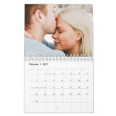 Einfaches Minimalistisches 2022-Foto Kalender (Feb 2027)