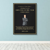 Einfaches Minimalistisches Bild Schwarz-weiß Leinwanddruck (Insitu (Holzboden))