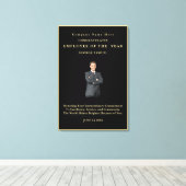 Einfaches Minimalistisches Bild Schwarz-weiß Leinwanddruck (Insitu (Holzboden))