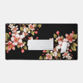 Einfaches Minimalistisches Blumenwasser Kirschblos Schreibtischunterlage (Tastatur & Maus)