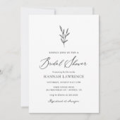 Einfaches Minimalistisches Brautparty Einladung (Vorderseite)